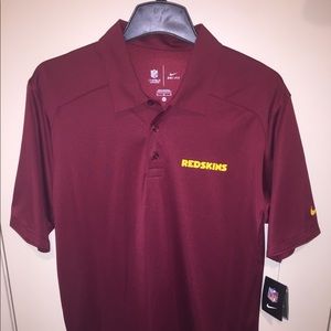 Men’s Med Sz Nike Washington Redskins Golf Shirt